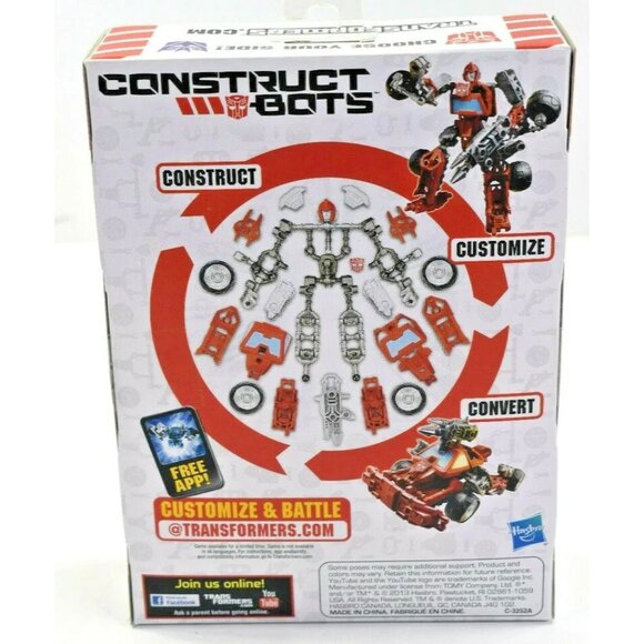 Hasbro Transformers Construct-Bots Ironhide Scout Class 45-Pc Set 6+ Customize - Picture 2 of 8